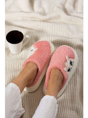 Adımist Kadın Sevimli Kedi Figürlü Desen Peluş Hafif Kaymaz Eva Taban Kışlık Yıkanabilir Terlik (DAR KALIPTIR BİR BEDEN BÜYÜK TERCİH EDİNİZ.)