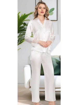 Jeremi Kutulu Çeyizlik Saten Dantelli Altılı SET-360