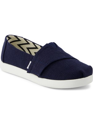 Kız Çocuk Espadril / Keten 10022085 Toms Alpargata Classic Heritage Canvas  Navy