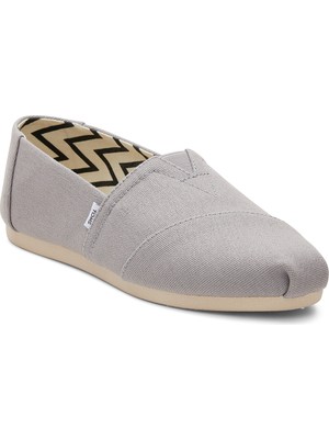 Kadın Espadril / Keten 10020858 Toms Alpargata Classic Recycled Cotton Canvas Drizzle Grey