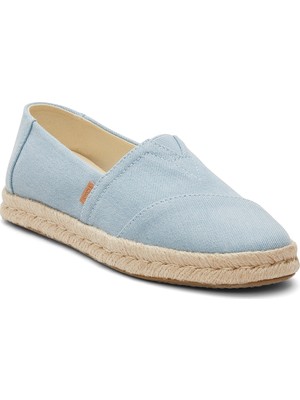 Kadın Espadril / Keten 10020704 Toms Alpargata Rope 2.0 Light Blue