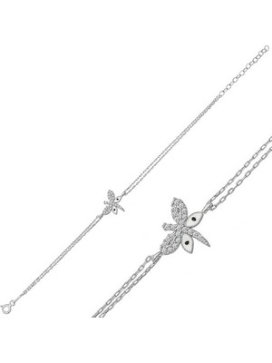 ​925 Ayar Gümüş Yusufçuk Kadın Bileklik