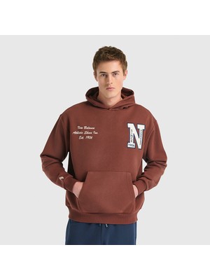 New Balance UNH3534 Kahverengi Unisex Sweatshirt