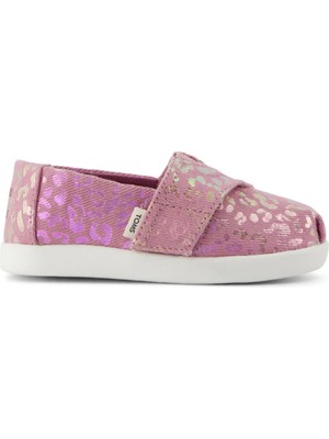 Kız Çocuk Espadril / Keten 10022124 10022109 Toms Alpargata Classic Iridescent Leopard