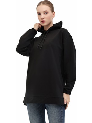 Kinetix Wb 17BELL-H 5pr Siyah Kadın Sweatshirt