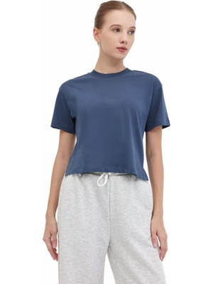 Lumberjack Wb 11ASYA-T 5pr Mavi Kadın Kısa Kol T-Shirt