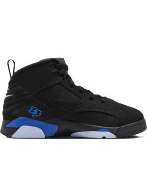 Nike Air Jordan Mvp Kids Leather Basketball Shoes Hakiki Deri Unisex Çocuk Basketbol Ayakkabısı Siyah