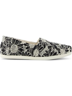 Kadın Espadril / Keten 10021888 10021932 Toms Alpargata Classic Oversized Floral Eyelet