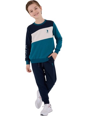 U.S. Polo Assn. Erkek Çocuk Eşofman Takımı Koyu Ördek Yeşili 9-13 Yaş