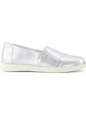Kadın Espadril / Keten 10021745 10022131 Toms Alpargata Plus Metallic Nappa Leather