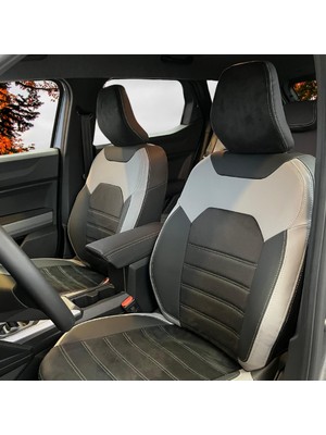 K-Design Renault Duster Araca Özel Oto Koltuk Kılıfı - Taytüyü ve Deri