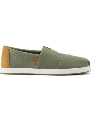 Erkek Espadril / Keten 10021898 10021895 Toms Alp Fwd Almond Herringbone Canvas
