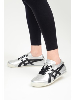 Etayger E-2003 Gümüş Siyah Kadın Sneaker Spor Ayakkabı