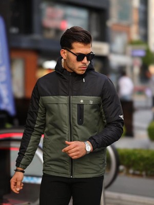 Outdoor Ital Sıvı Geçirmez Kumaş Içikürklü Mont Manken Üzerindeki L Beden Boy 1.80 Kilo 80