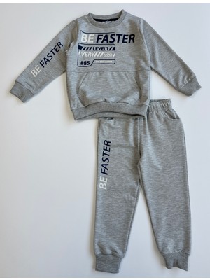 Beli Lastikli Erkek Çocuk Eşofman Takımı