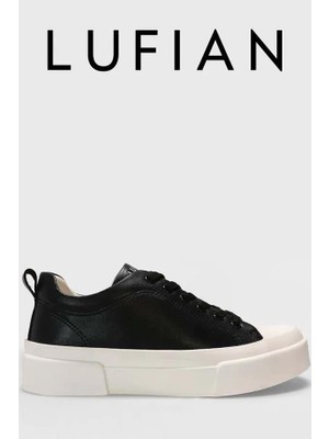 Lufian Mia Siyah Hakiki Deri Kadın Sneaker Ayakkabı 121230038