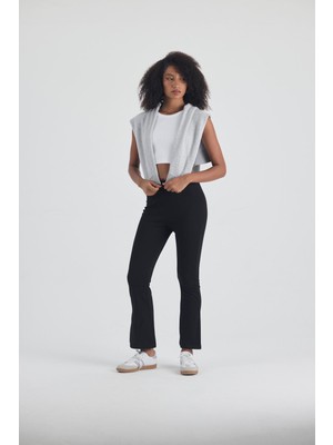 Yakamor Kadın Çelikli Likralı Yan Yırtmaçlı Ispanyol Paça Alt