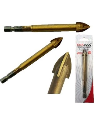 Elmas Karbür Uçlu Mermer ve Seramik Delme Ok Tipi 4 Ağızlı Hex 6*75MM