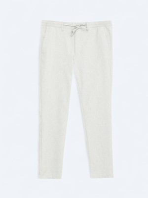 Koyu Bej Düz Dokuma Jogging Fit Casual Pantolon