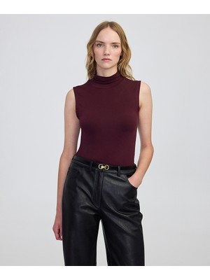 Yüksek Yaka Basic Tişört IW6250070128035