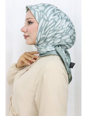 Dijital Rayon Eşarp 70302-10 Çağla Yeşili