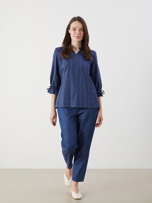 Lc Waikiki Yeni Sezon Beli Lastikli Mars Flare Kadın Jean Pantolon