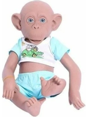 Asya Oyuncak Maymun 35 cm ELF23301-MAVI
