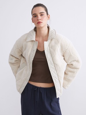 Lc Waikiki Yeni Sezon Gömlek Yaka Kadın Pelüş Mont