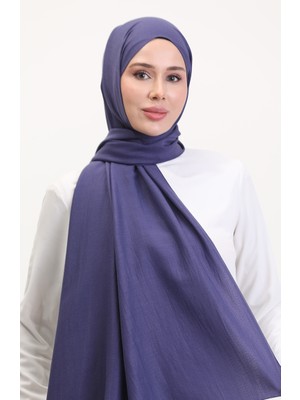 Cotton Caz Şal 70257-04 Açık Lacivert