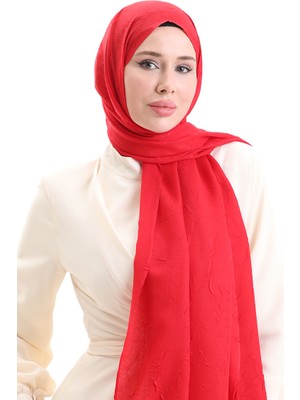 Bambu Şal 70281-33 Kırmızı