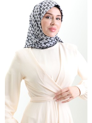 Dijital Rayon Eşarp 70307-01 Siyah
