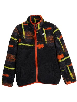 Vernon Siyah Çocuk Full-Zip Polar Sweatshirt
