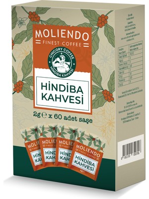Moliendo Finest Coffee Moliendo Hindiba Kahvesi 60 Tek Içimlik Paket 120  g