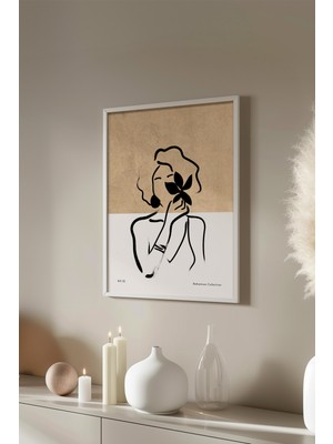 Bohemian Serisi Beyaz Çerçeveli Poster, Tablo No:88