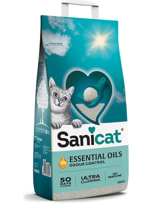 Sanicat Essential Oils Kokusuz Kedi Kumu 10 kg