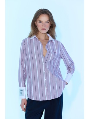 Sagaza Studio SS6061 Bordo Gömlek