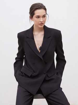 Lc Waikiki Yeni Sezon Krep Kadın Blazer Ceket