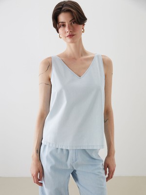 Lc Waikiki Yeni Sezon V Yaka Jean Bluz