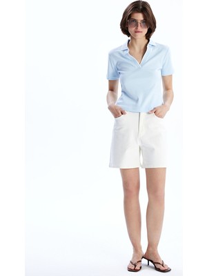 Lc Waikiki Yeni Sezon Dar Fit Kadın Jean Şort