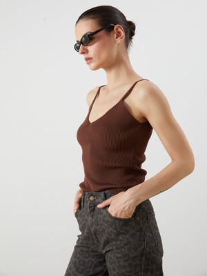 Lc Waikiki Yeni Sezon V Yaka Askılı Kadın Triko Atlet