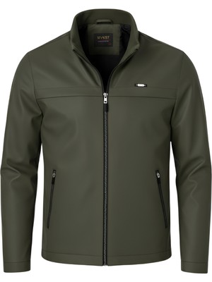 Erkek Yeşil Pamuk Polyester Karışımlı Su Itici Içi Kürklü Kaban – Rüzgar Geçirmez, Hafif ve dayanıklı