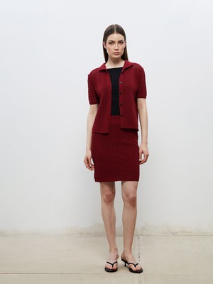 Lc Waikiki Yeni Sezon Beli Lastikli Ajurlu Mini Triko Etek