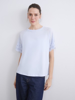 Lc Waikiki Yeni Sezon Bisiklet Yaka Ajurlu Bluz