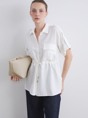 Lc Waikiki Yeni Sezon Armürlü Oversize Kadın Gömlek