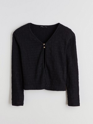 Lc Waikiki Yeni Sezon V Yaka Dokulu Kadın Hırka