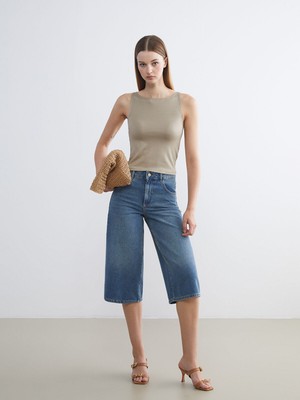 Lc Waikiki Yeni Sezon Standart Fit Kadın Jean Kapri