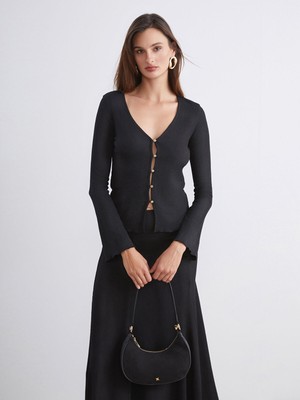 Lc Waikiki Yeni Sezon V Yaka Dokulu Kadın Hırka