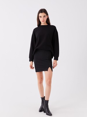 Lc Waikiki Yeni Sezon Ekstra Dar Fit Çizgili Kadın Tüp Etek