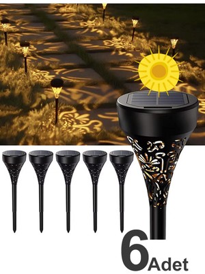 Greentech Güneş Enerjili Bahçe / Çim Aydınlatma 6 Adet / GT-SL17N