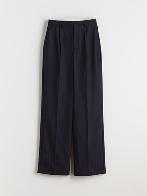 Lc Waikiki Yeni Sezon Loose Fit Çizgili Kadın Pileli Pantolon